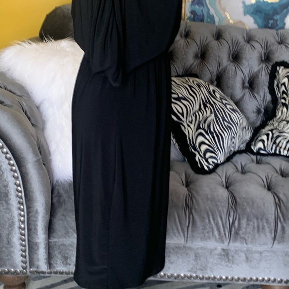 COPY - Lauren Ralph Lauren black dress elastic waist and rouched sleeves! - Picture 6 of 12